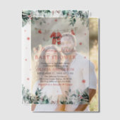 Weihnachtskleidung eine lustige kleine Babydusche Pergament Einladungen (Versatz (Ehepaar))