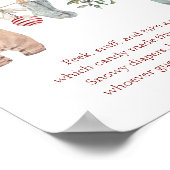 Weihnachtskleidung Errate das süße Durcheinander Poster (Ecke)