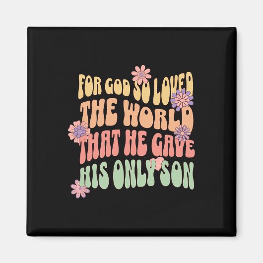 Weihnachtskleidung für Gott so liebte die Welt, da Magnet (Vorne)