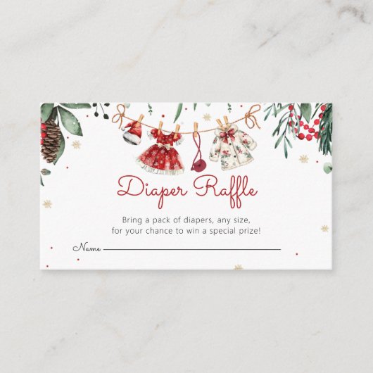 Weihnachtskleidung für Weihnachtsmädchen Begleitkarte (Vorderseite)