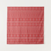 Weihnachtskleidung hässlich Pullover Red Weihnacht Wandteppich (Vorderseite)