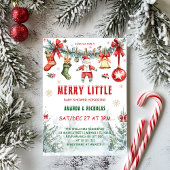 Weihnachtskleidung Kinderdusche Einladung