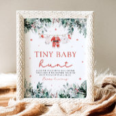 Weihnachtskleidung Kinderdusche Tiny Baby Hunt Poster