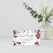 Weihnachtskleidung Weihnachts-Winter-Windel-Tombol Begleitkarte (Stehend Vorderseite)