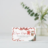 Weihnachtskleidung Weihnachtsbabys Windeln Raffel Begleitkarte (Stehend Vorderseite)