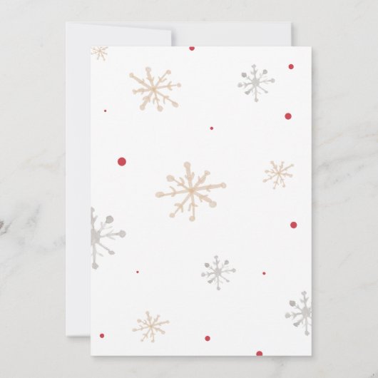 Weihnachtskleidung Weihnachtsdusche Einladung (Rückseite)