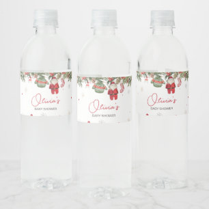 Weihnachtskleidung Weihnachtsdusche Wasserflaschenetikett