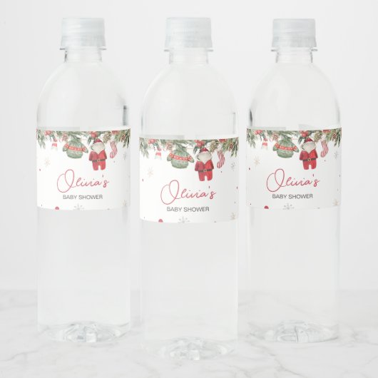 Weihnachtskleidung Weihnachtsdusche Wasserflaschenetikett (Flaschen)