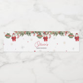 Weihnachtskleidung Weihnachtsdusche Wasserflaschenetikett (Einzelnes Label)