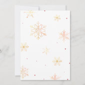 Weihnachtskleidung Winter Weihnachtsdusche Einladung (Rückseite)