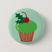 Weihnachtskleiner kuchen button (Vorderseite)