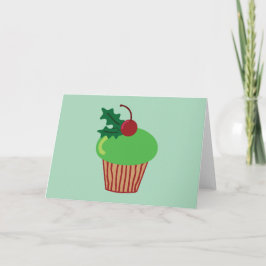 Weihnachtskleiner kuchen feiertagskarte