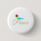 Weihnachtskleinvogel - Friedensbote Button (Vorderseite)