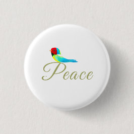 Weihnachtskleinvogel - Friedensbote Button