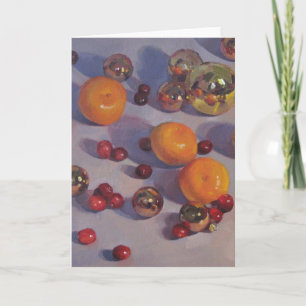 "Weihnachtsklementinen-" Weihnachtskunst-Karte Feiertagskarte