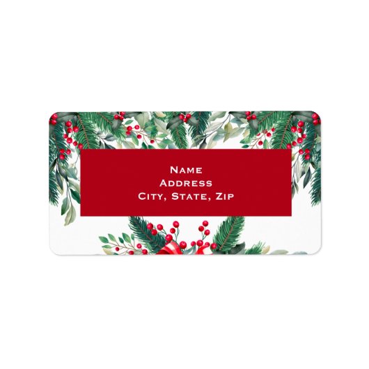 Weihnachtsklemme Adressaufkleber (Vorne)