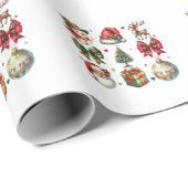 Weihnachtskletter Geschenkpapier (Rolleneckpunkt)