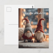 Weihnachtsklettern auf Fensterfläche mit benutzerd Postkarte (Vorne/Hinten)