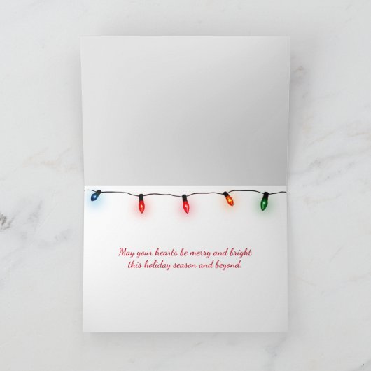 Weihnachtsklettern und Musik Feiertagskarte (Innenseite)