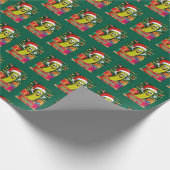 Weihnachtsklotz Geschenkpapier (Ecke)