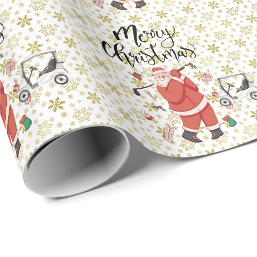 Weihnachtsklub am Weihnachtsschnee Geschenkpapier (Rolleneckpunkt)