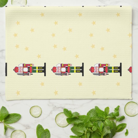 Weihnachtsknabe Geschirrtuch (Gefaltet)