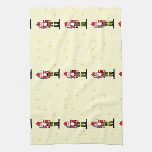 Weihnachtsknabe Geschirrtuch (Vertikal)