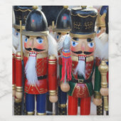 Weihnachtsknacker Weinetikett (Einzelnes Label)