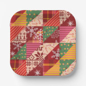 Weihnachtsknecht Pappteller (Vorderseite)