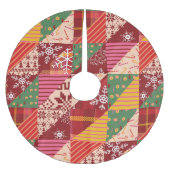 Weihnachtsknecht Polyester Weihnachtsbaumdecke (Vorderseite)