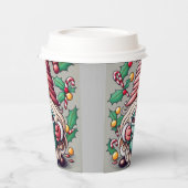 Weihnachtsknochen-Papiertasse Pappbecher (Links)