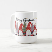 Weihnachtsknom hinzufügen Monogramm-Tasse Kaffeetasse (Vorderseite Links)