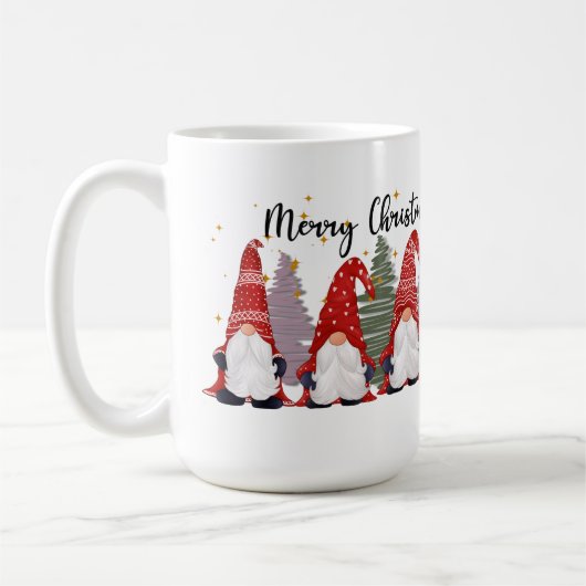 Weihnachtsknom hinzufügen Monogramm-Tasse Kaffeetasse (Links)