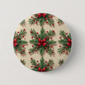 Weihnachtsknopf Button (Vorderseite)