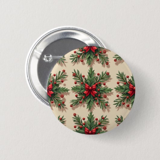 Weihnachtsknopf Button (Vorne & Hinten)