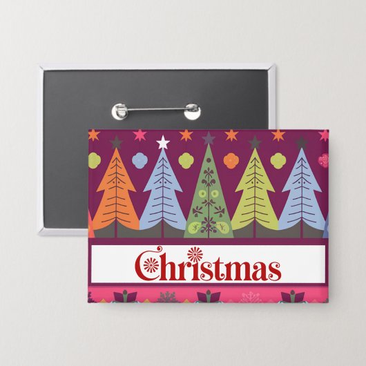 Weihnachtsknopf Button (Vorderseite/Rückseite)