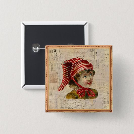 Weihnachtsknopf Button (Vorne & Hinten)