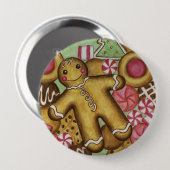 Weihnachtsknopf Button (Vorne & Hinten)