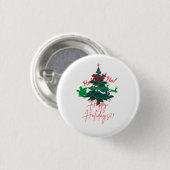 Weihnachtsknopf Button (Vorne & Hinten)