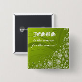 Weihnachtsknopf Button (Vorne & Hinten)