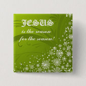 Weihnachtsknopf Button (Vorderseite)