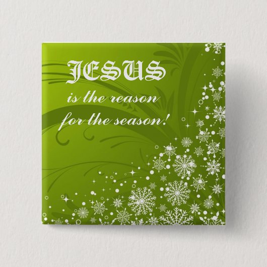 Weihnachtsknopf Button (Vorderseite)