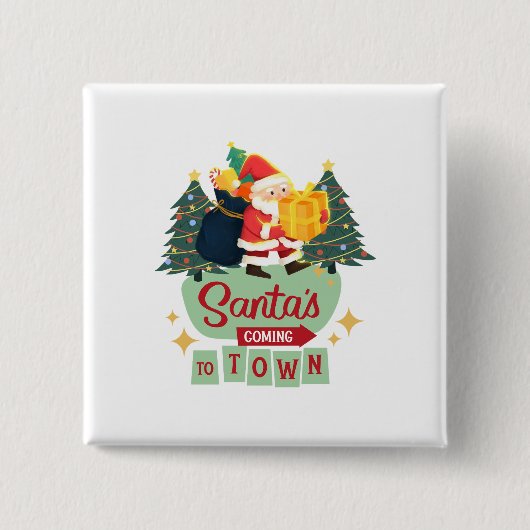 Weihnachtsknopf Button (Vorderseite)