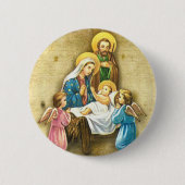 Weihnachtsknopf Button (Vorderseite)