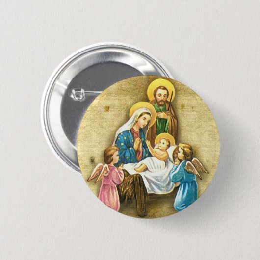 Weihnachtsknopf Button (Vorne & Hinten)