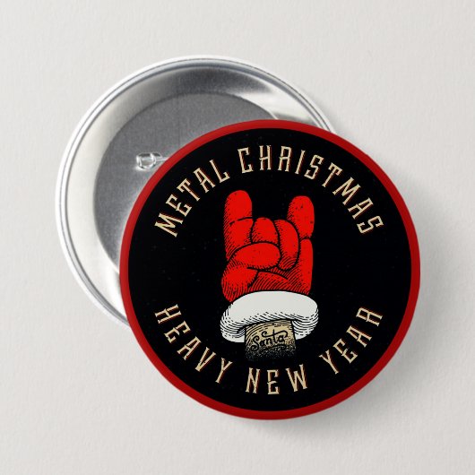 Weihnachtsknopf für Schwermetalle Button (Vorne & Hinten)