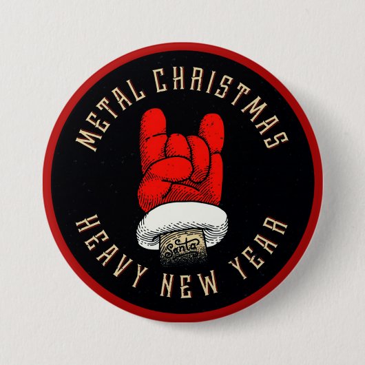 Weihnachtsknopf für Schwermetalle Button (Vorderseite)