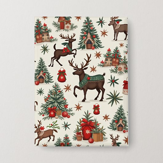 Weihnachtsknöpfe Button (Vorderseite)