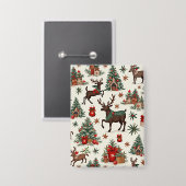 Weihnachtsknöpfe Button (Vorderseite/Rückseite)