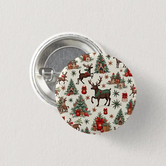 Weihnachtsknöpfe Button (Vorne & Hinten)